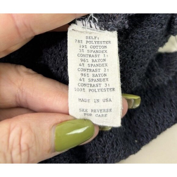 BKE Buckle Medium Lightweight Knit Sweater Top V-Neck Shabby Chic Ombré USA EUC - Picture 9 of 9